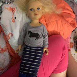 Doll Blonde With Blue Eyes