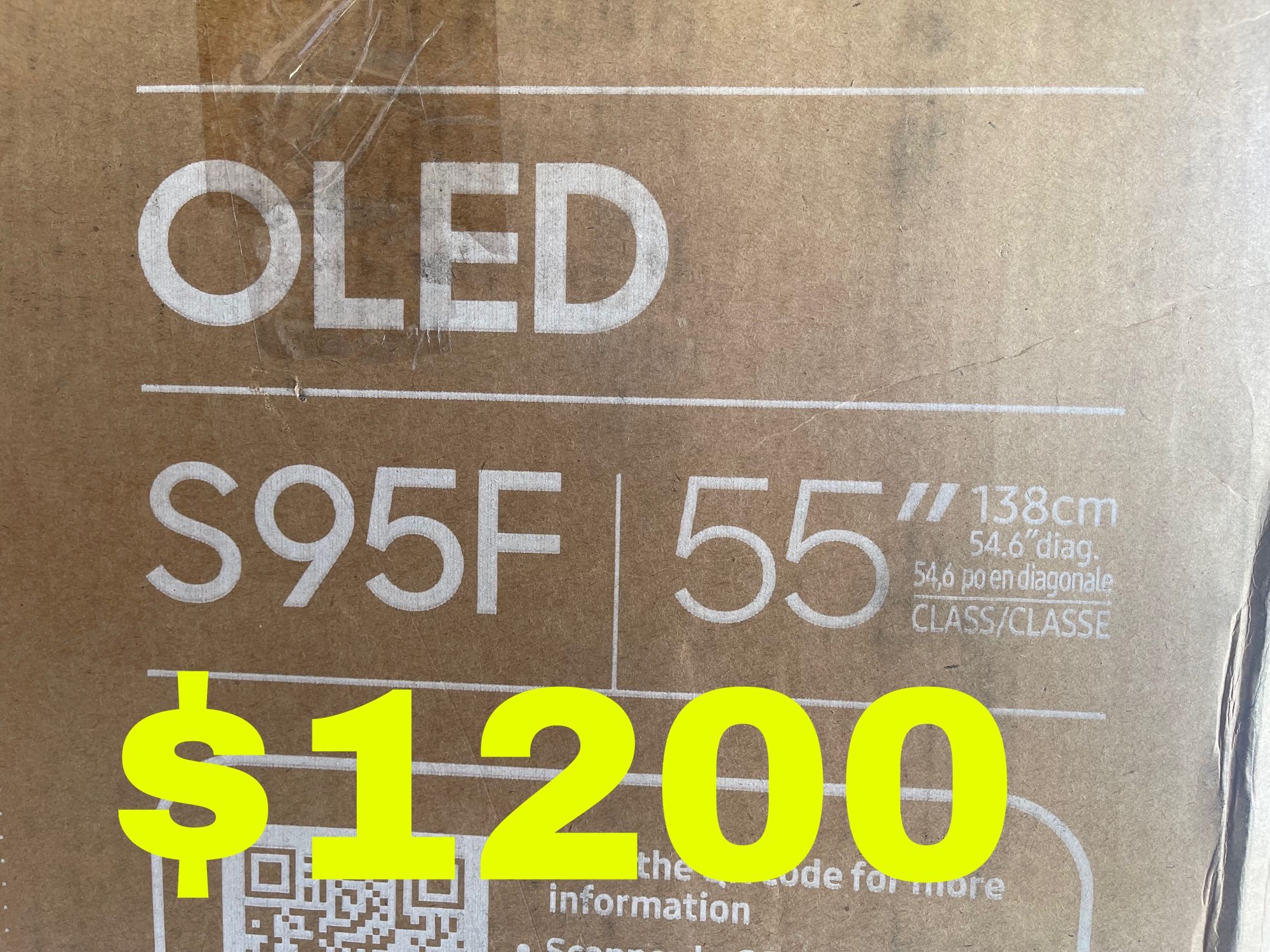 Samsung 55 OLED 144Hz 4K TV