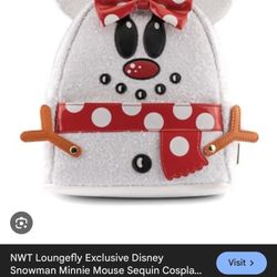 Bnwt Disney Christmas Minnie Mouse Loungefly 