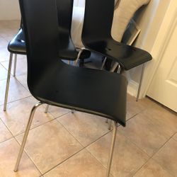 Crate And Barrel Leather And Metal Chairs (several available)