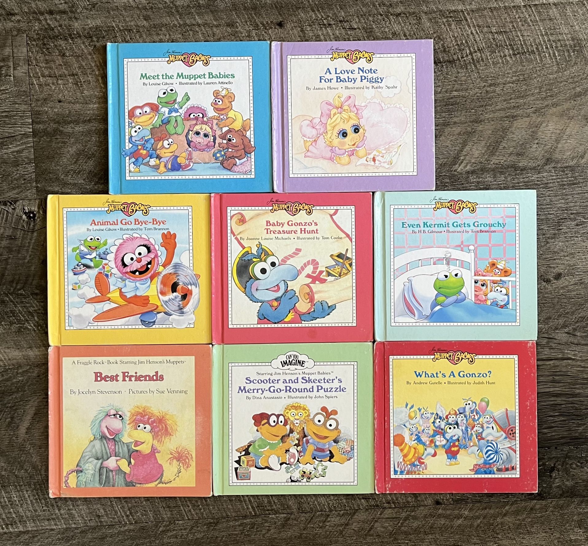 Vtg MUPPET BABIES Books Jim Henson (Lot of 8)