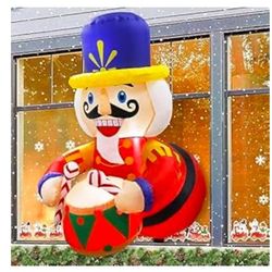 3.5ft Window Inflatable Nutcracker 