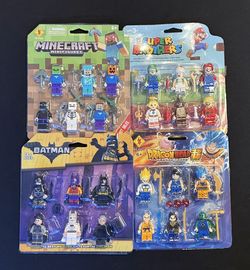 Lego Style Toys, Minecraft, Batman, Dragon Ball Z, Mario