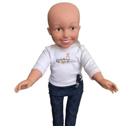 Cancer Therapy Support Doll 18"~Child Fighting Cancer  w  IV port by Sonos