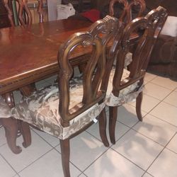 Grand Dining Table Plus 6 Chairs