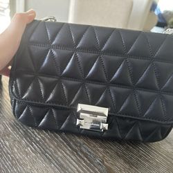 Michael Kors Black Leather Purse 