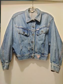Women's Vintage Retro Guess Brand Jean Jacket 