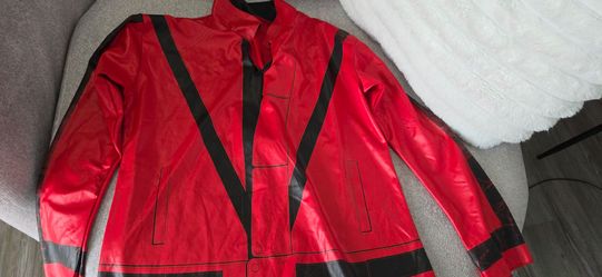 Michael Jackson Thriller Red Leather Jacket costume