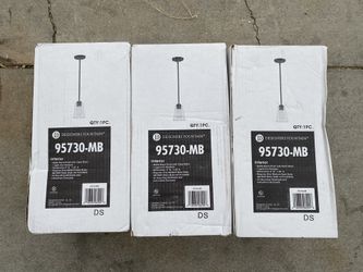 Designers Fountain Westin 1-Light Matte Black Mini Pendant