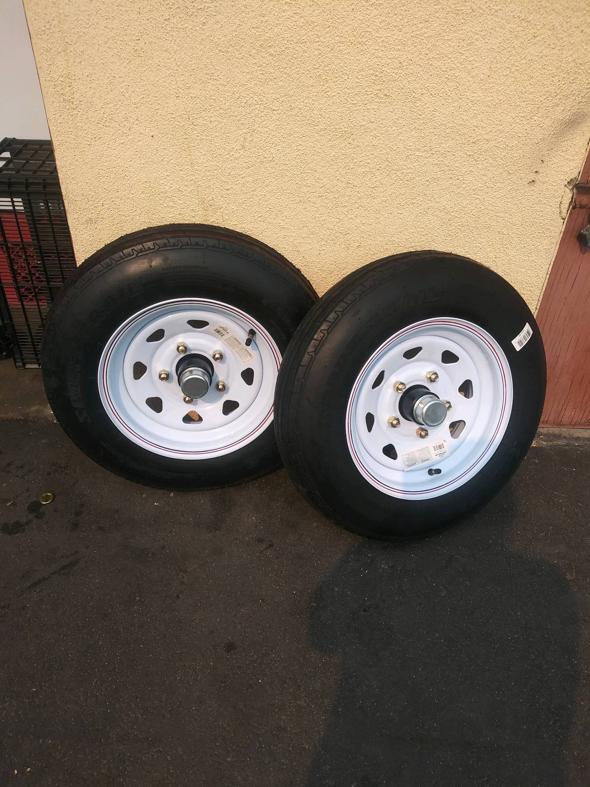 5.30-12in Tire With 5 Lug Rim Load C