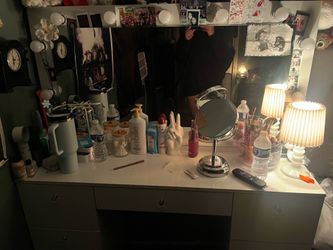 White vanity