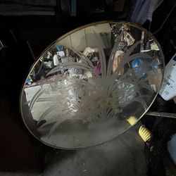A 70s mirror middle sized bedroom size