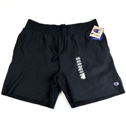 Champion Men's Shorts Reverse Weave Black Cut Off fleece Sweat Shorts sz XL New