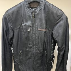 Vintage Harley Davidson Motorcycle Leather Jacket
