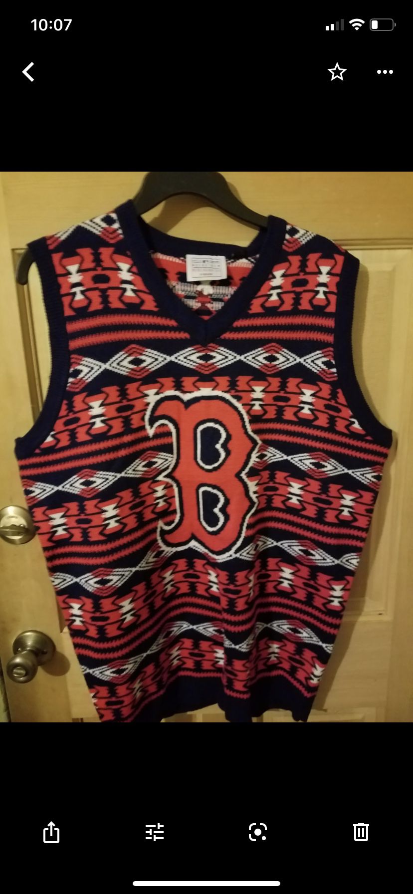Boston Red Sox sweater vest