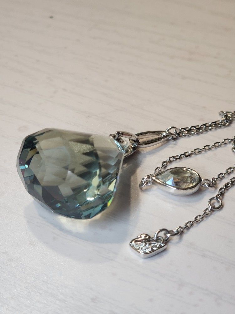 SWAROVSKI Lunar Indian Sapphire Pendant Long Necklace