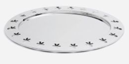 ALESSI GIROTONDO Mirror Polished OVAL SERVING TRAY