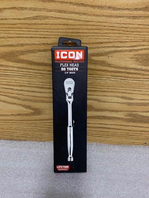 ICON R2F, 3/8 in. Drive Professional Flex Head Ratchet, - 58591