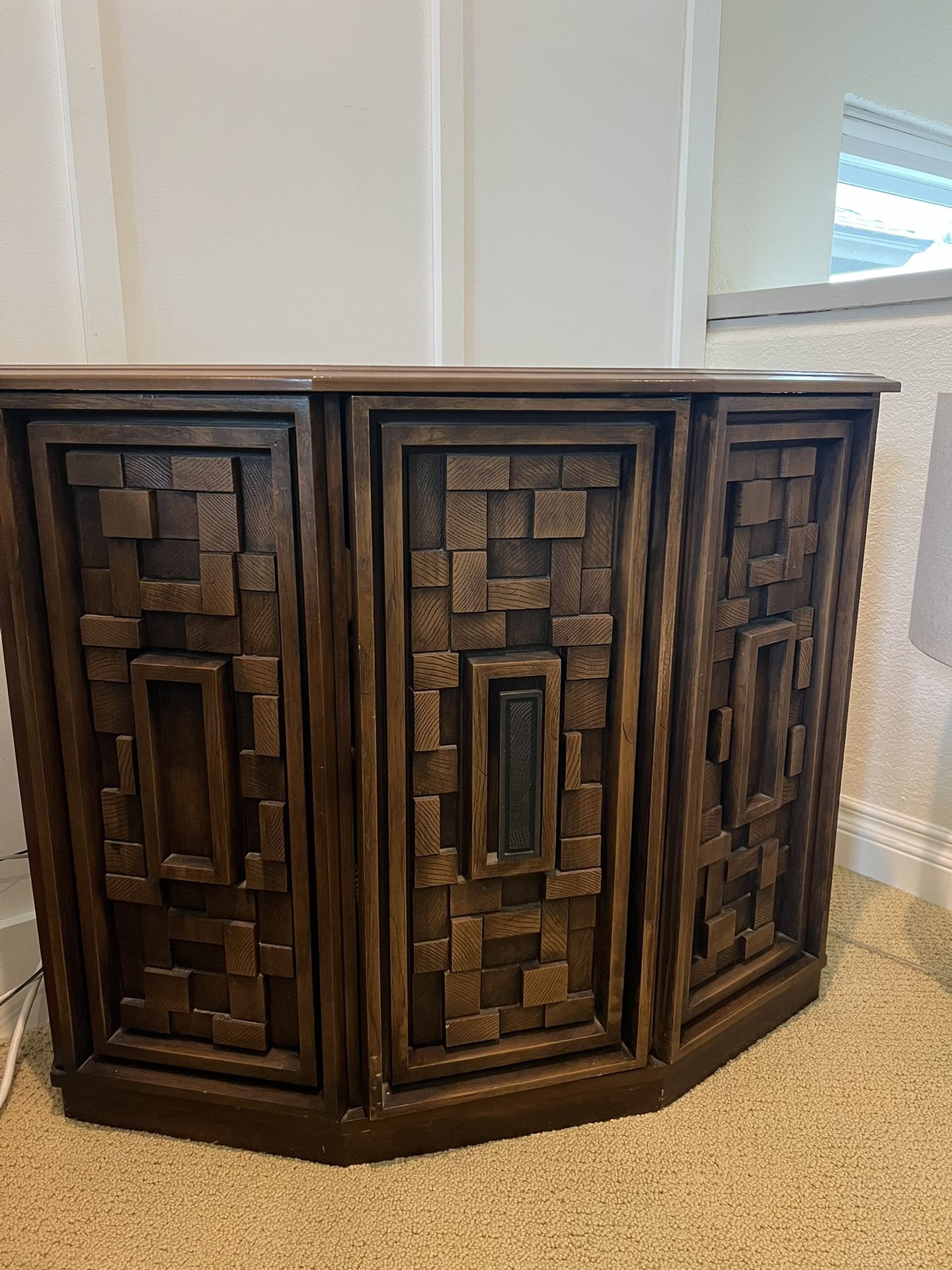 Brutalist Vintage Cabinet