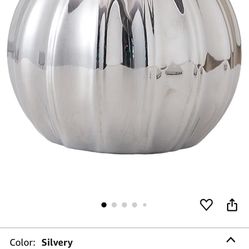 White(not Silver). Pumpkin Vases. 10 Pieces.