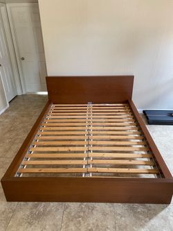 IKEA Malm Queen size bed frame with slats