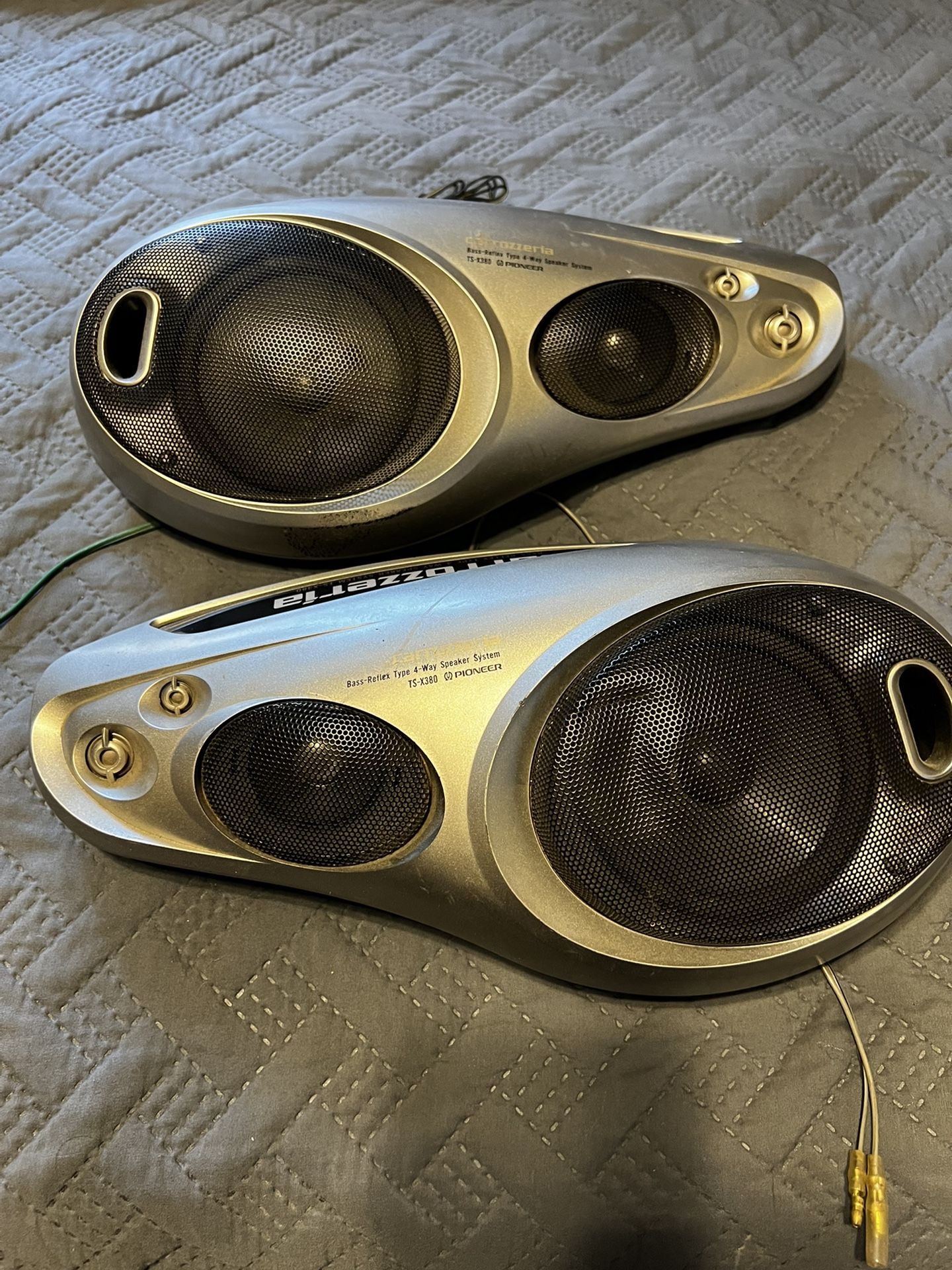 Rare JDM TS-X380 Carrozzeria Pioneer Light Up Speaker Pods Kanjo Bosozoku Kyusha 