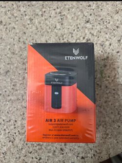 3 Air Pump for Inflatables W/ 2600 mAh Battery Light, USB Rechargeable Camping