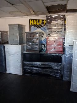 Lot of Assorted Dressers and Nightstands