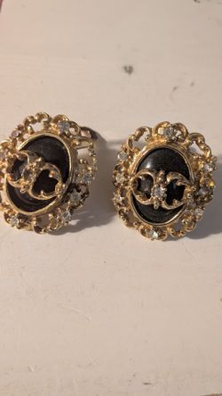 Vintage signed Kirks Folly earrings