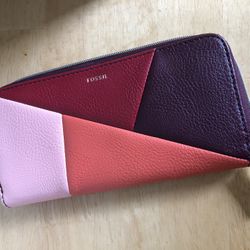 Fossil Zip around Patchwork wallet 8 x 4 