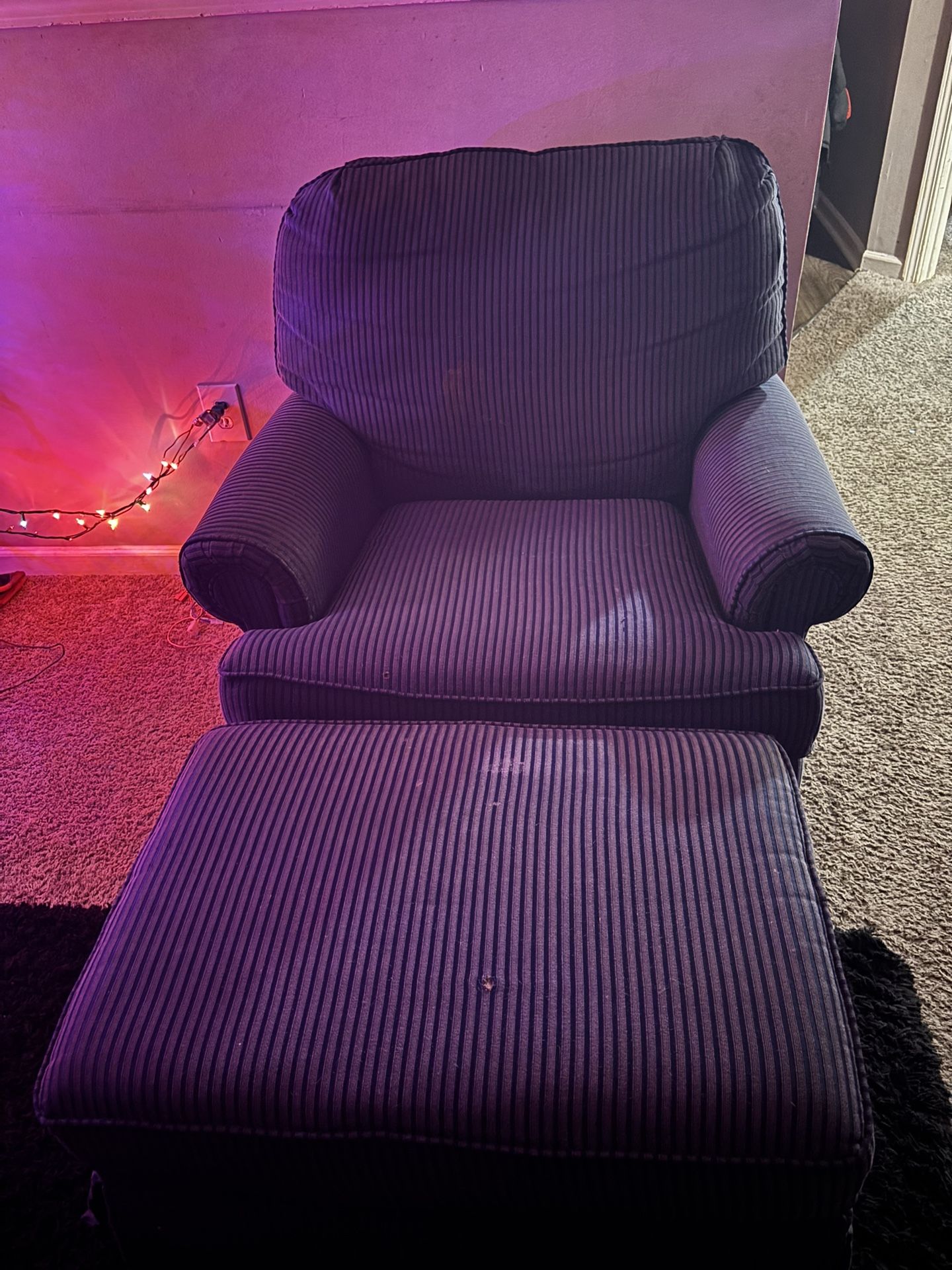 Chair And Ottoman Set