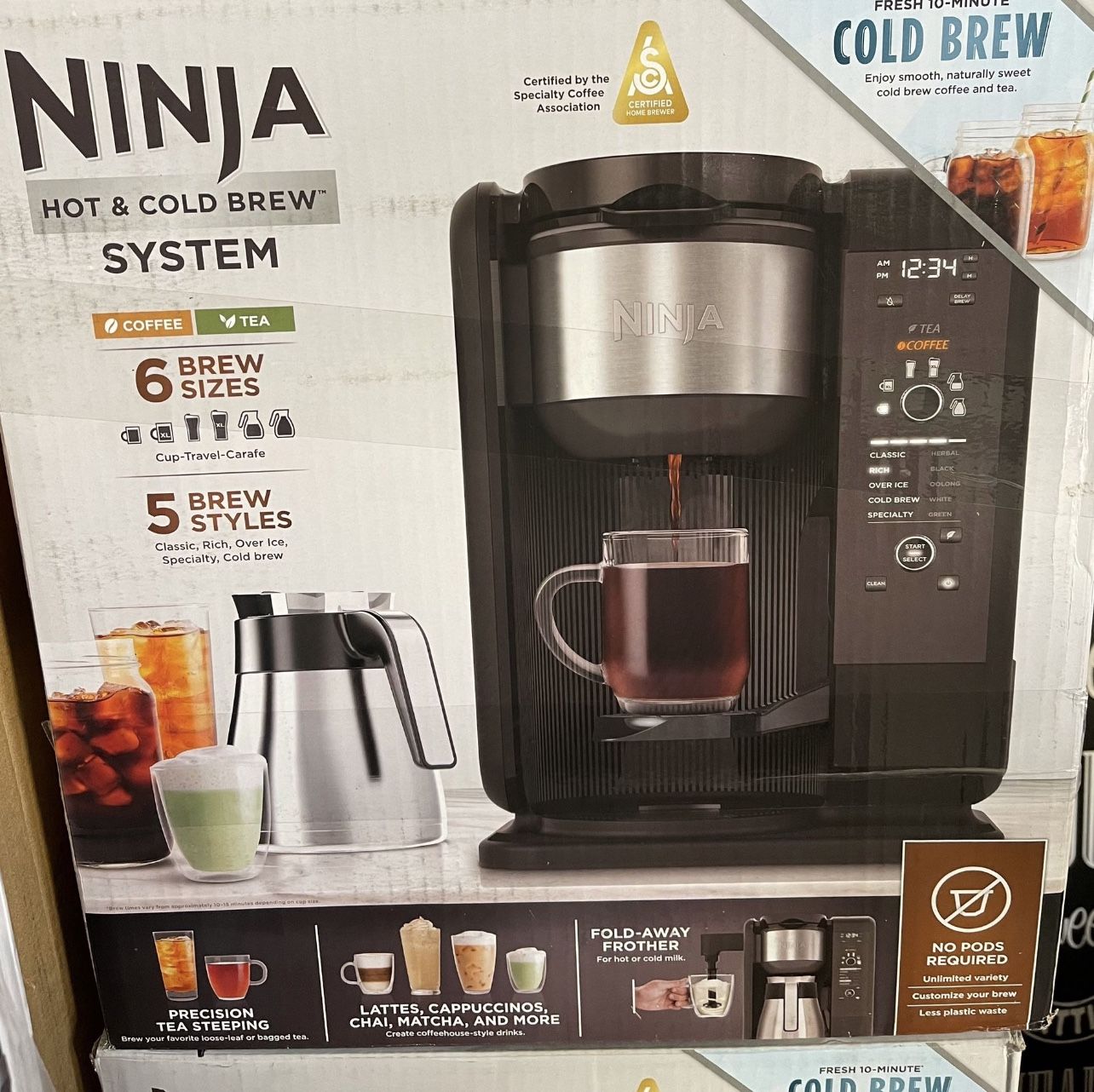 Ninja 50 oz. Hot and Cold Brew System Thermal Carafe at Tractor