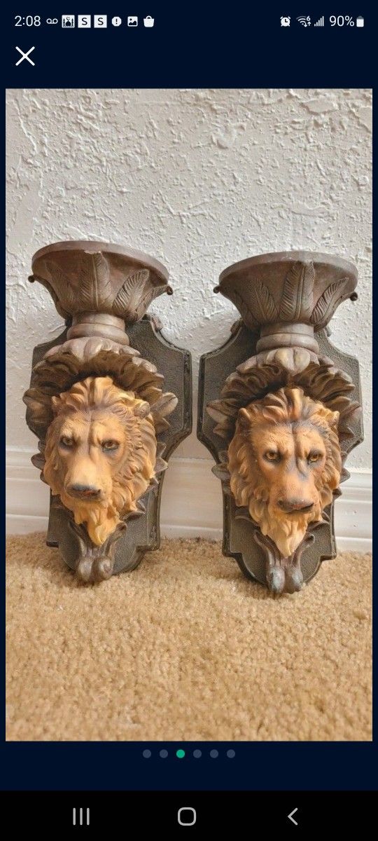 2 Pc Wall Candle Holders