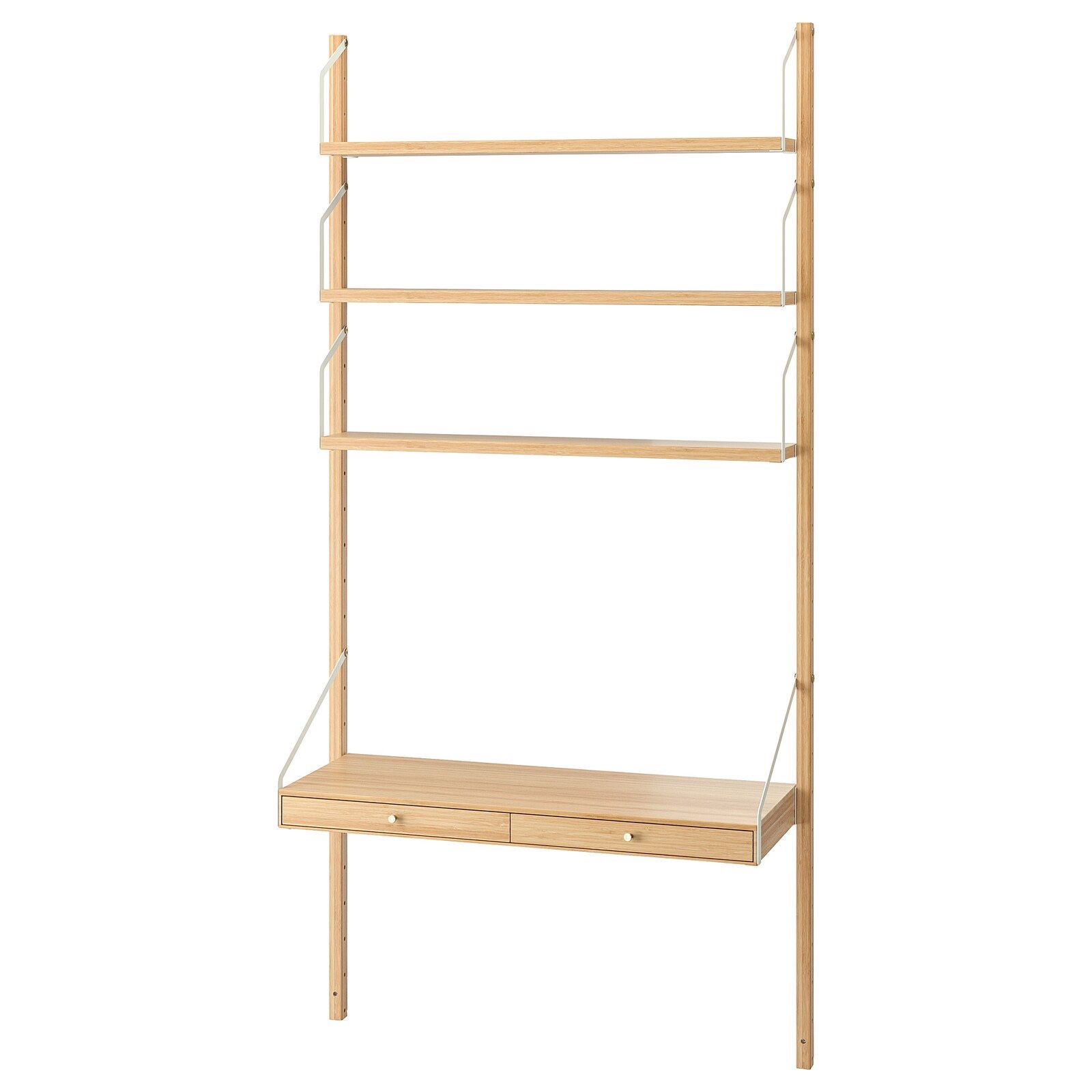 Ikea Svalnas Wall Mounted Bamboo Desk