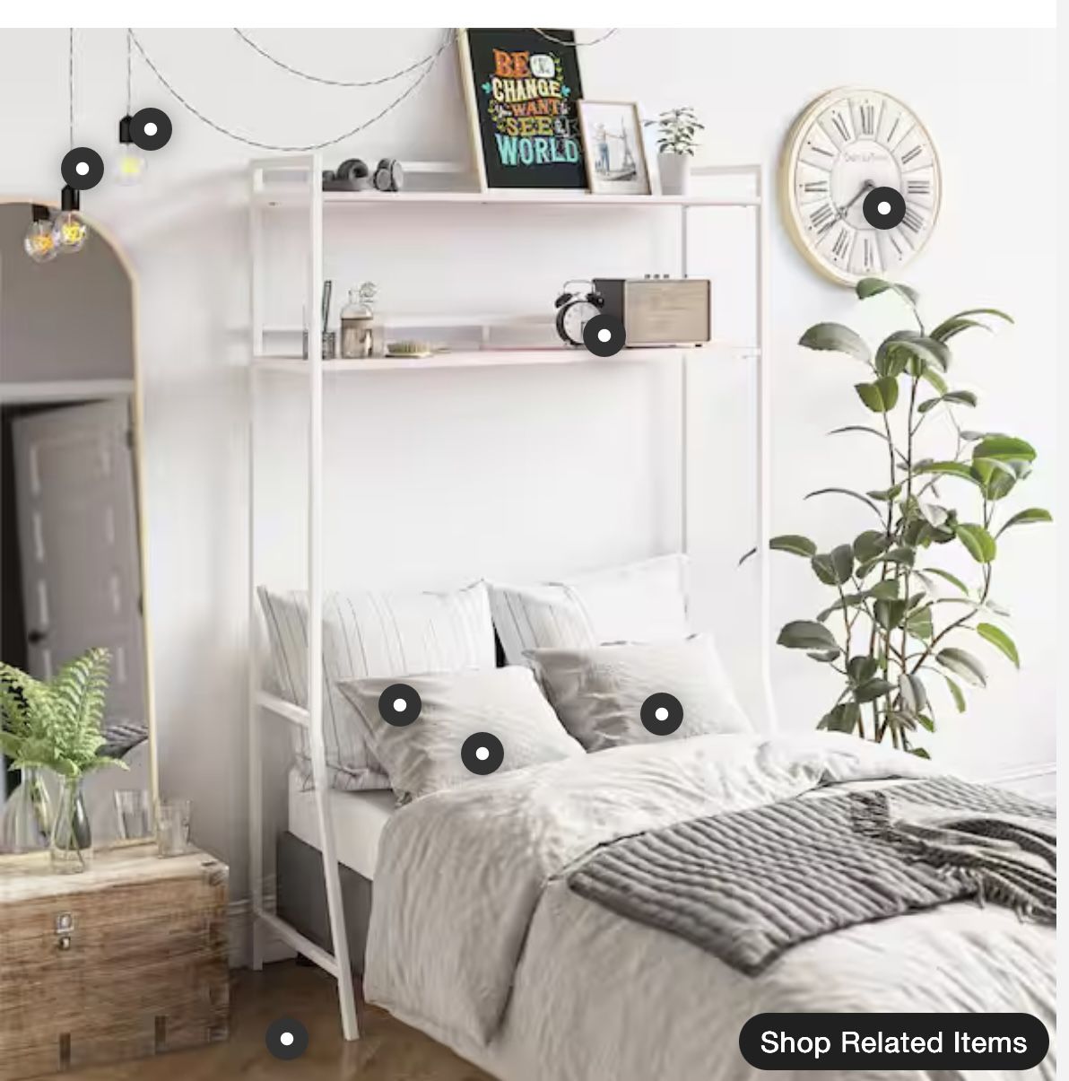 Twin Over The Bed Shelf