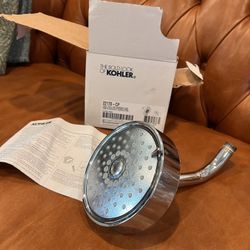 KOHLER 22170-CP Purist 2.5 GPM Multi Function Shower Head with MasterClean and Katalyst Air-Induction Spray Technology, Polished Chrome