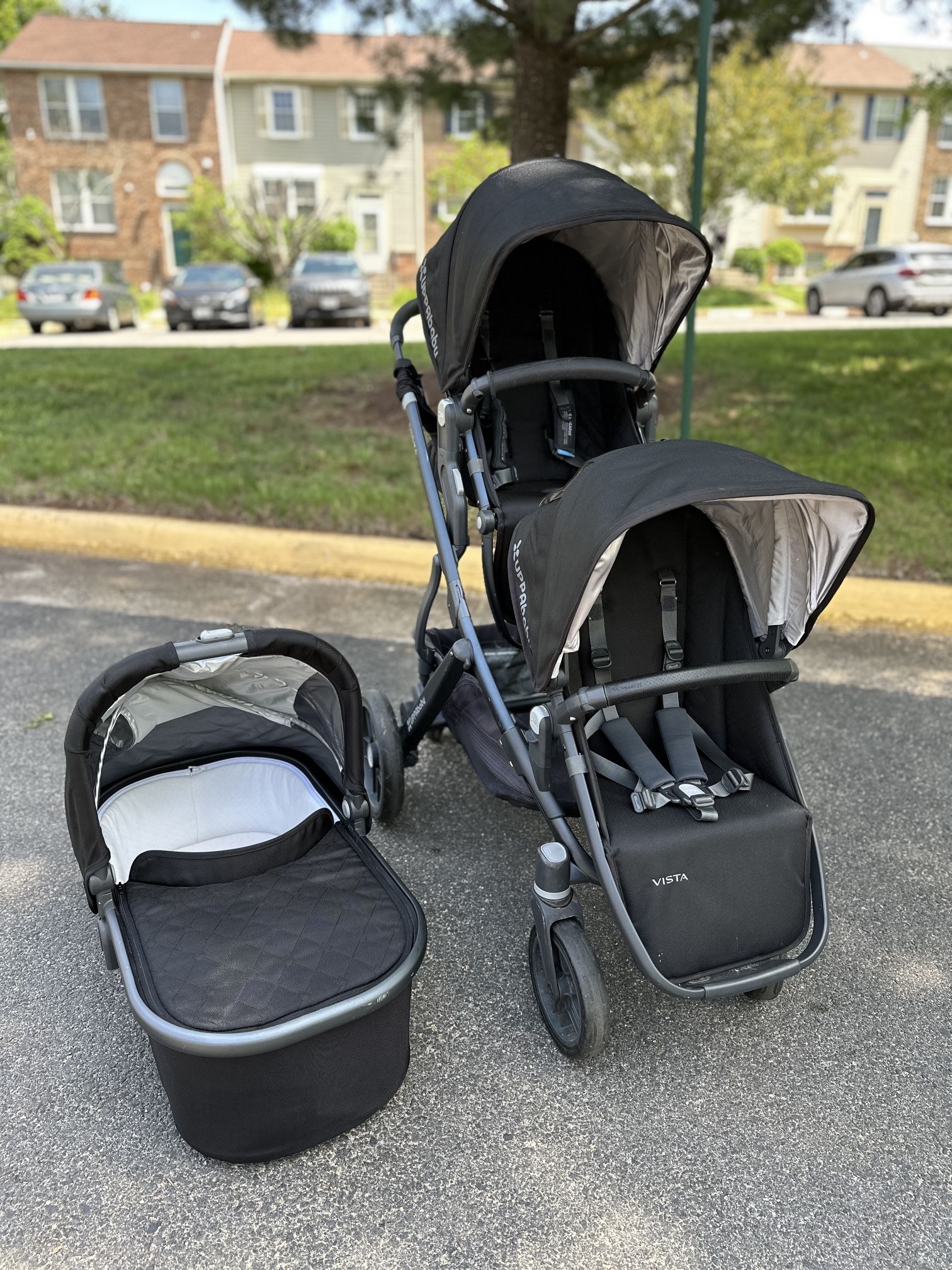 Uppababy Vista Double Stroller Set