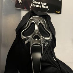 Chrome Ghostface Mask
