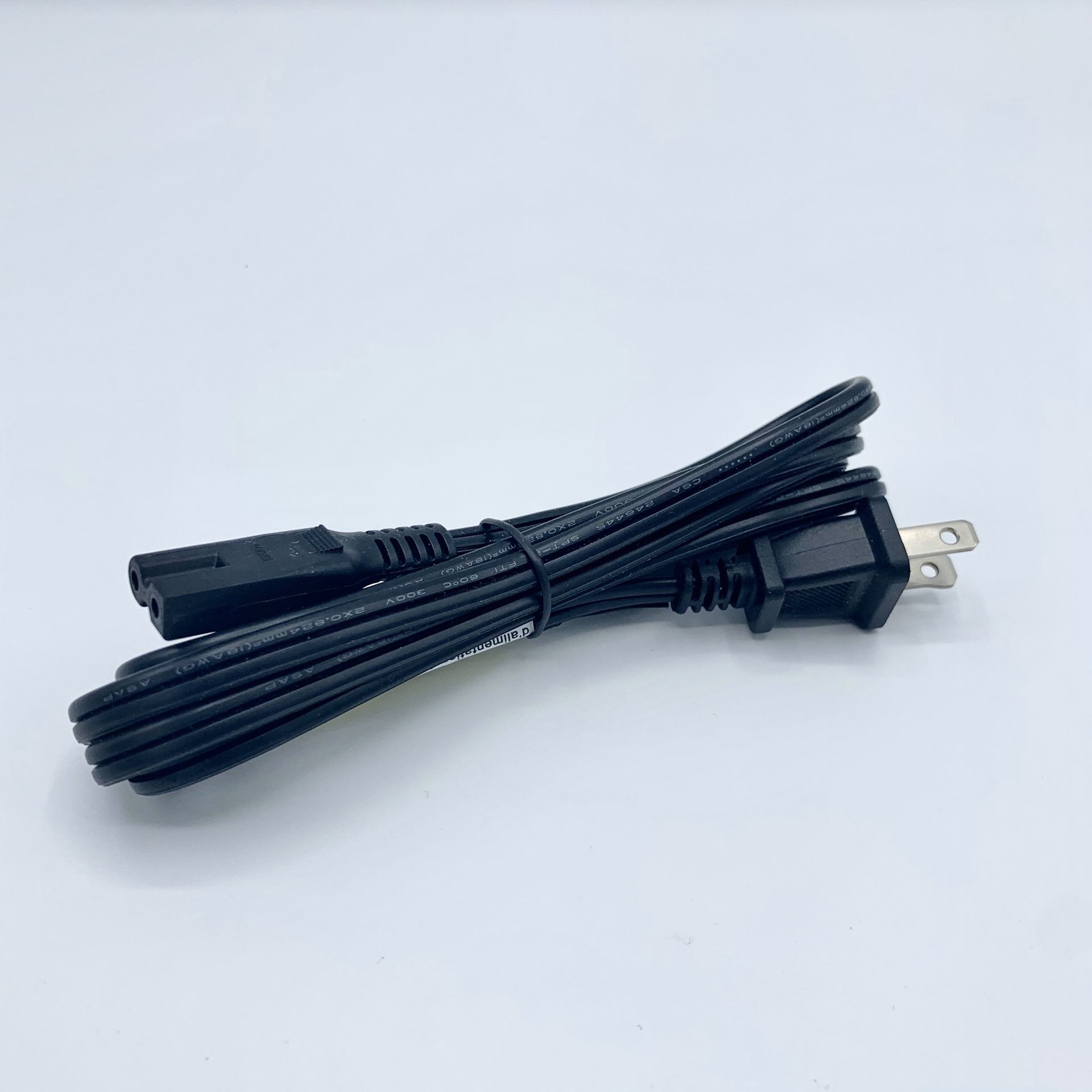 POWER CORD NISPT-2 E325848 VW-1 300V 90°c 2x0.824mm 18AWG