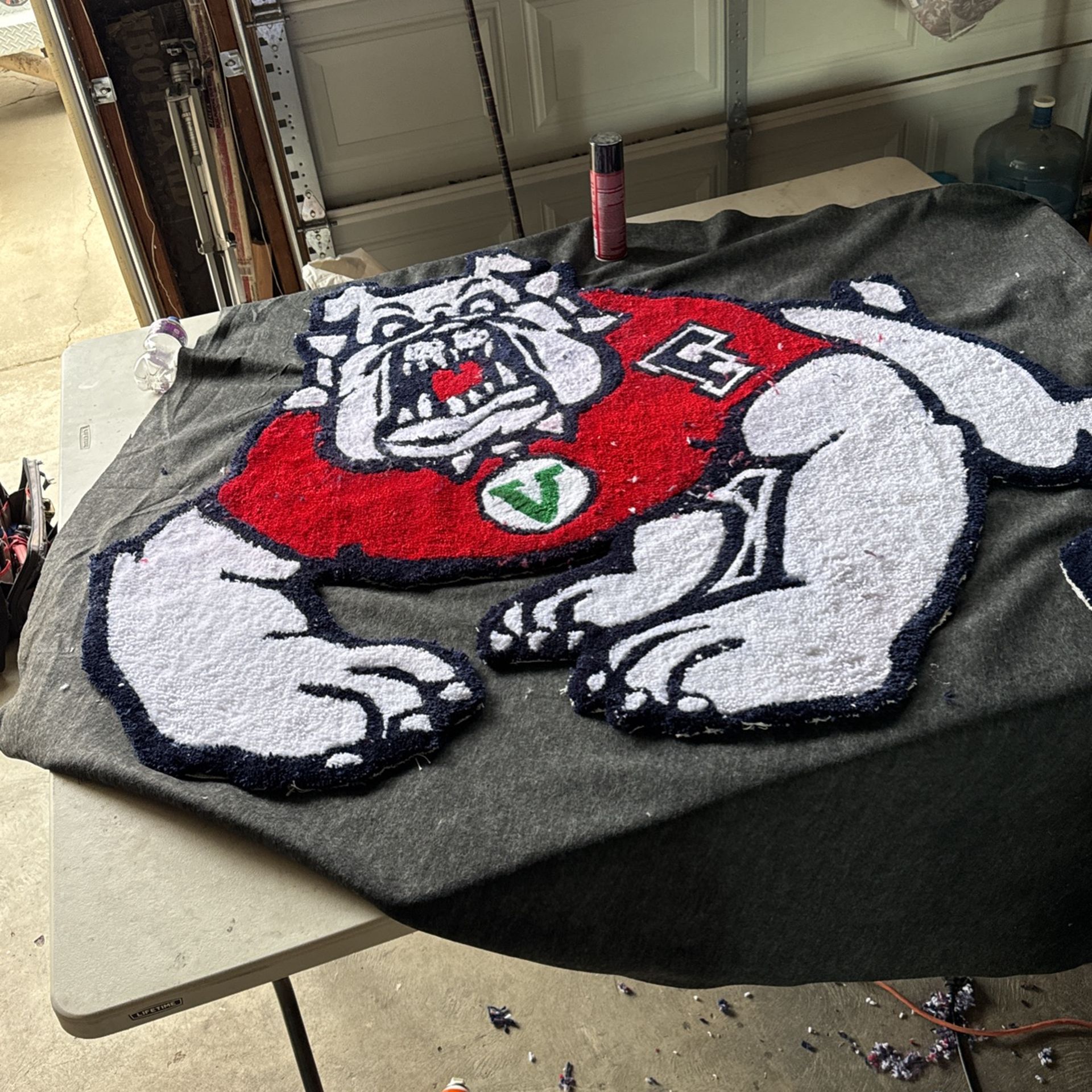 Fresno State Bulldog Area Rug