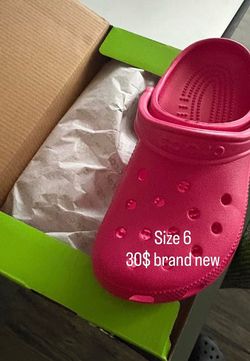 Pink crocks brand new
