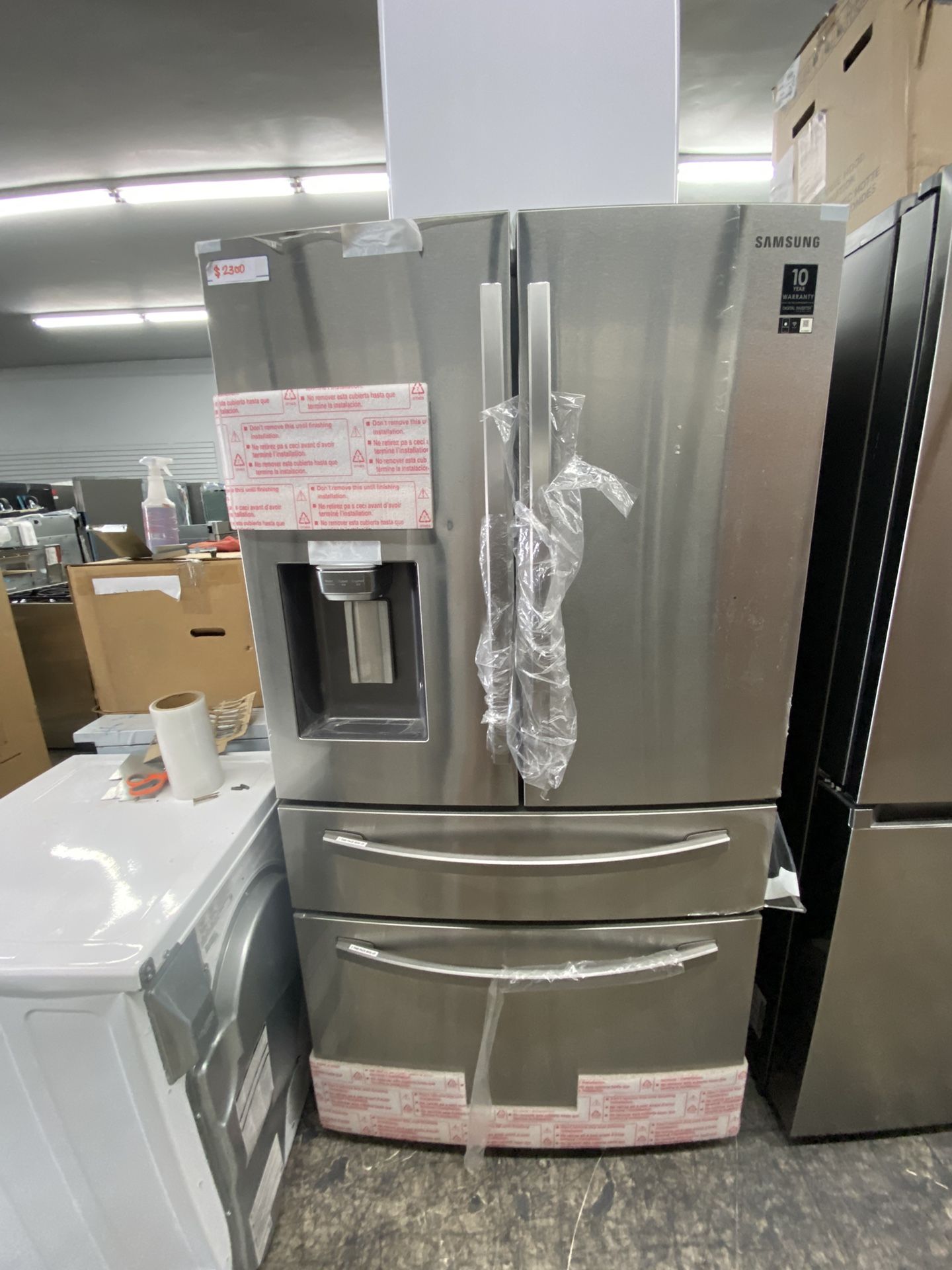 New Samsung 4 Door Food Showcase Fridge 28 Cubic Feet