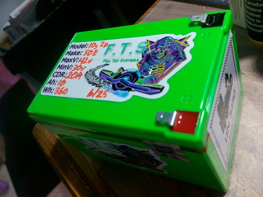 36v (42v max) 10ah li ion pack in SLA style case.