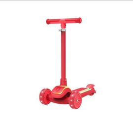 Red Kids 3-Wheel Kick Scooter
