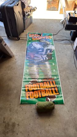 Four Vintage 1996  Little Caesars F1 Life Size Poster 26x75 Barry Sanders Detroit Lions, john Walker and Herschel’s a