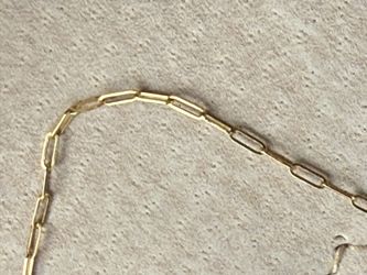 14k Necklace 18 Inches Paperclip Style 