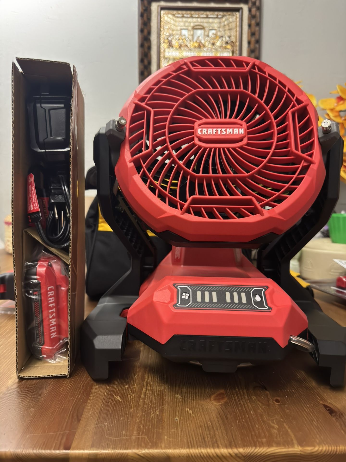 Brand New Craftsman V20 Cordless Misting Fan Kit