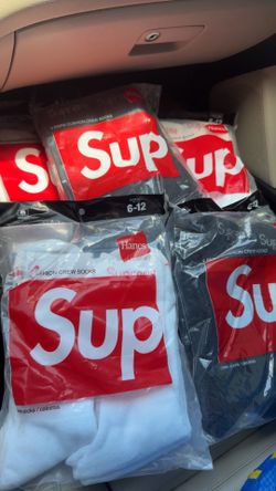 Brand New Supreme Crew Socks (4 Pair Pack)
