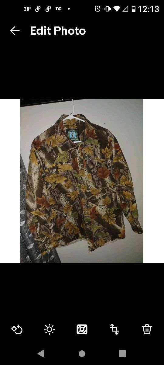 Master Sportsman Rugged Outdoor Gear - Large Long Sleeve Mens Shirt Mossy Oak