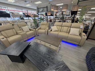 Power Recliner Sofa & Loveseat & Chair Set